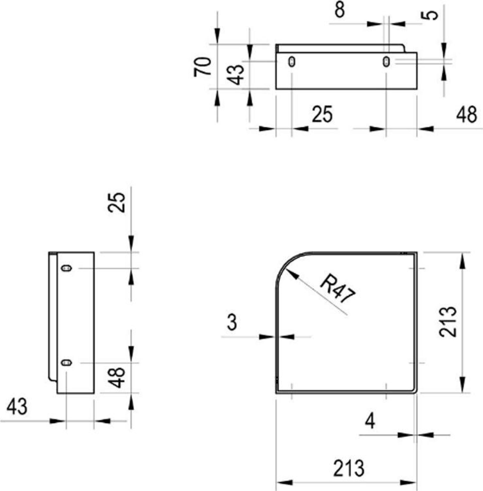 Консоль для раковины Ravak Yard X01779, черный