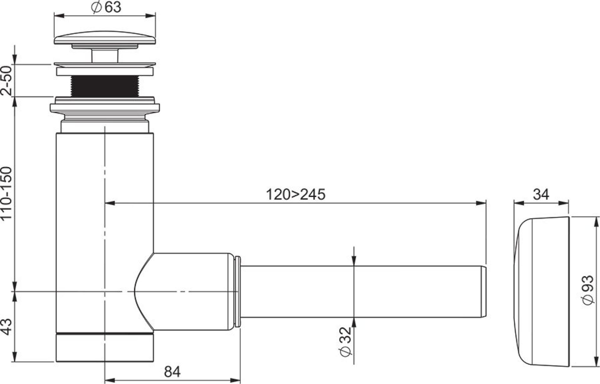 Сифон для раковины Ravak Balance X01723, белый