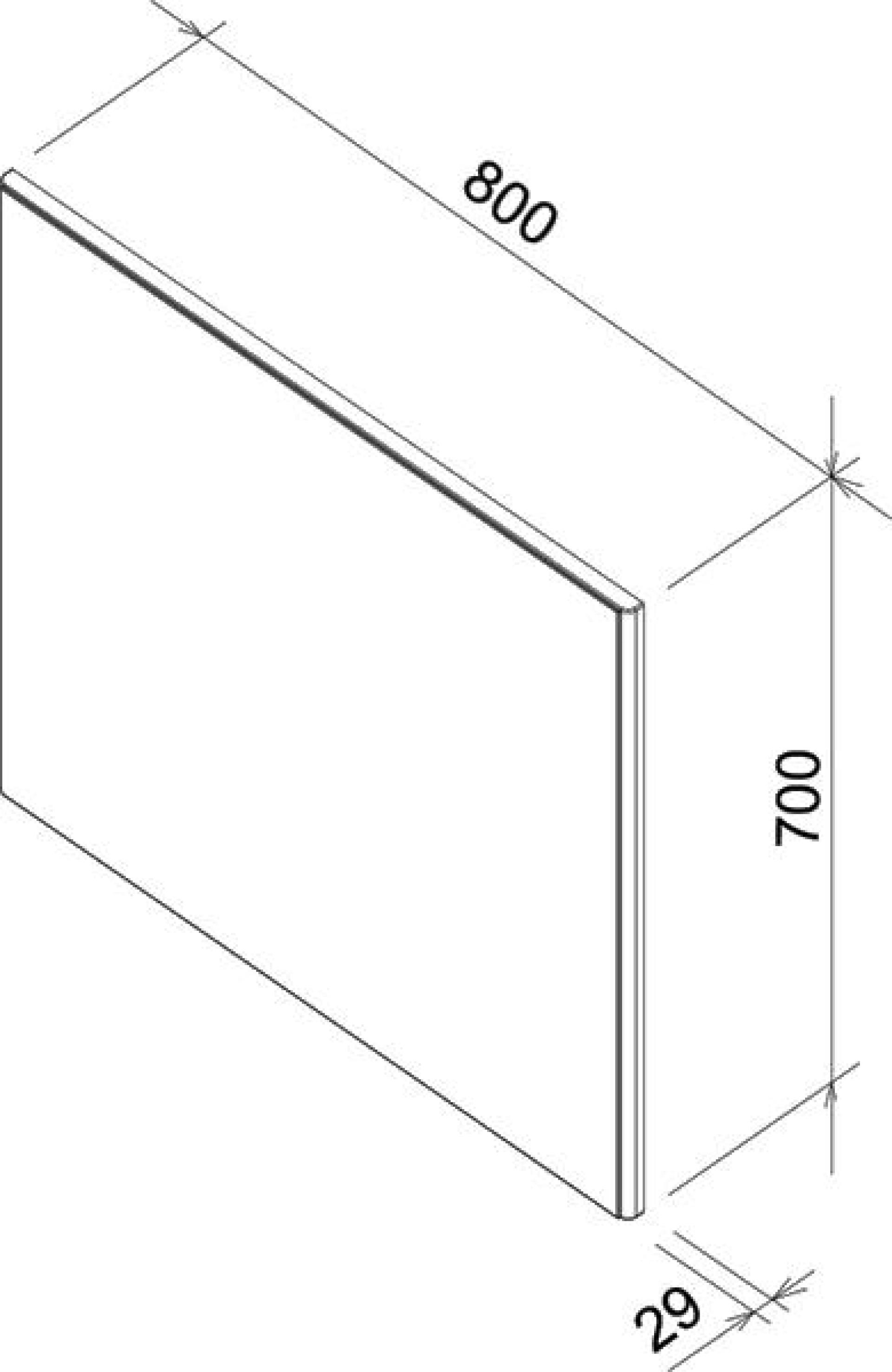 Мебель для ванной Ravak столешница I 120 темный орех