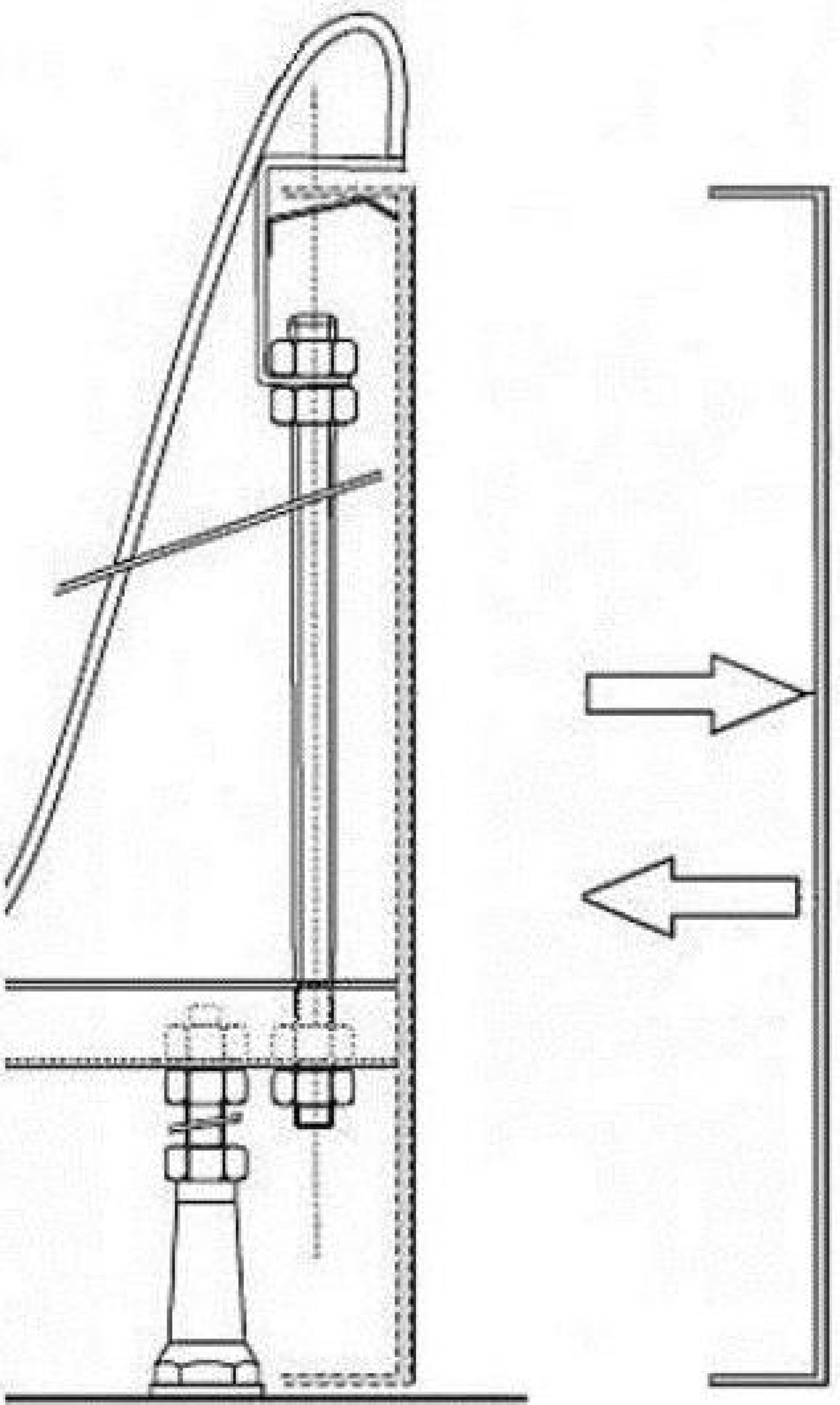 Кpепление панели для душевого поддона Ravak Sabina 80 B2E000001N