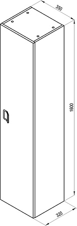 Шкаф-пенал 35 см Ravak SB Comfort 350 X000001383, белый