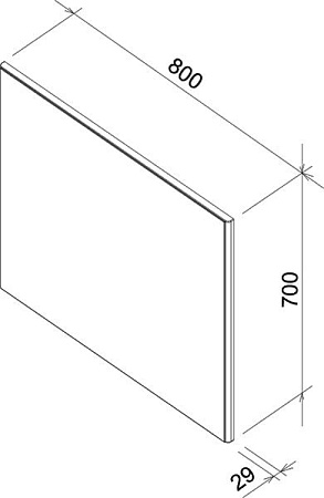 Мебель для ванной Ravak столешница I 120 темный орех